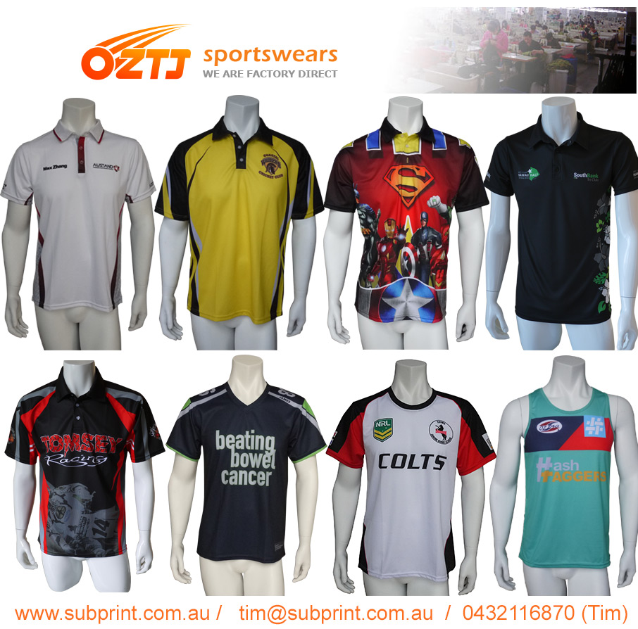 custom sublimated polo shirts australia