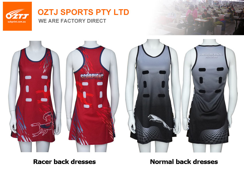 Wholesale Netball Aline Dresses & Bibs Customized Girls & Kids Sports