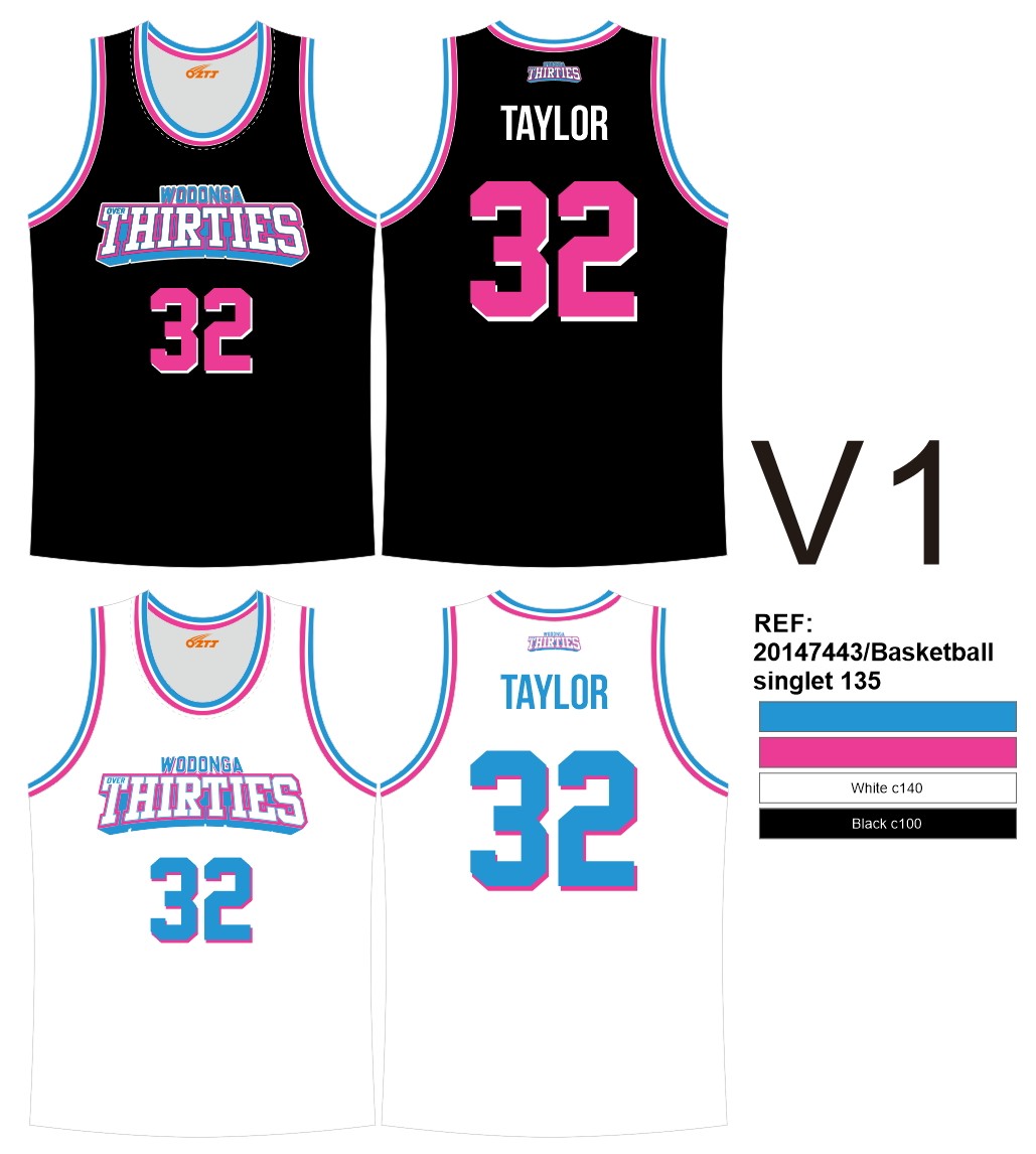 Wodonga Over 30's Black Jersey